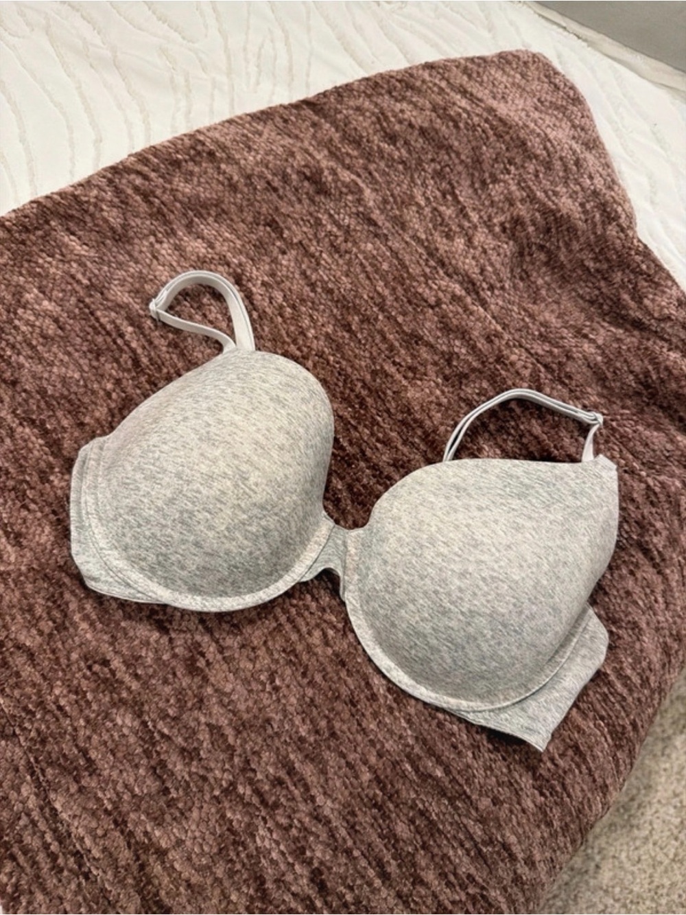PINK Victoria's Secret Wear Everywhere Heather Gray T-Shirt Bra